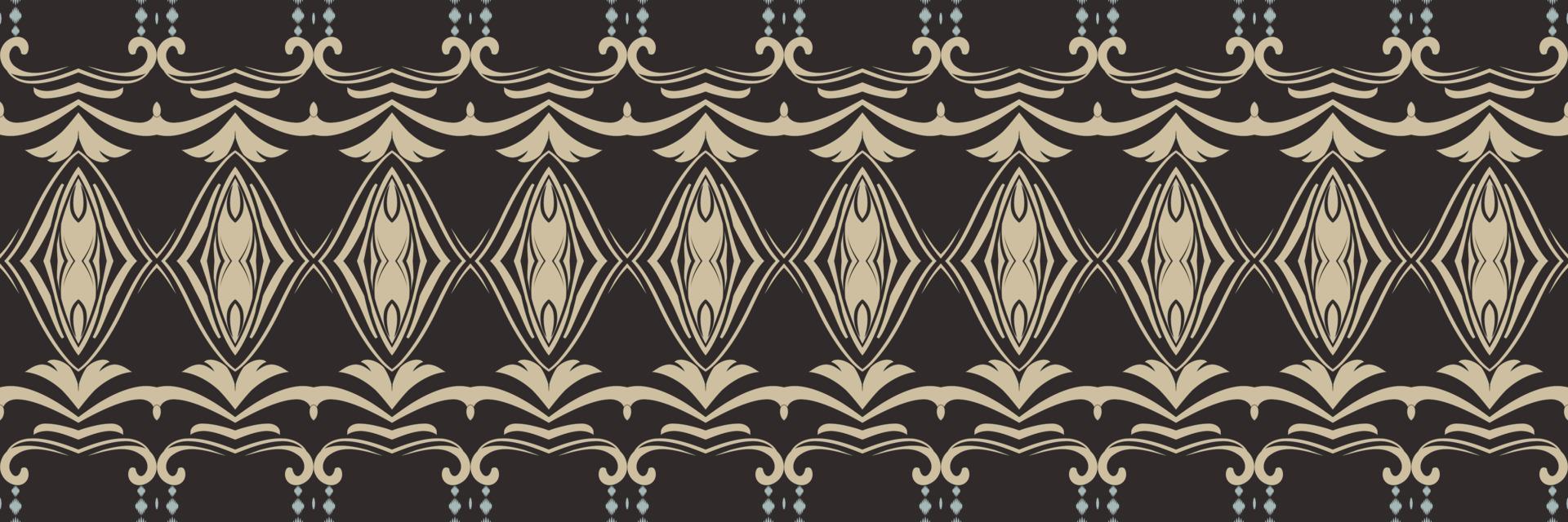 Ethnic ikat vector batik textile seamless pattern digital vector design for Print saree Kurti Borneo Fabric border brush symbols swatches designer