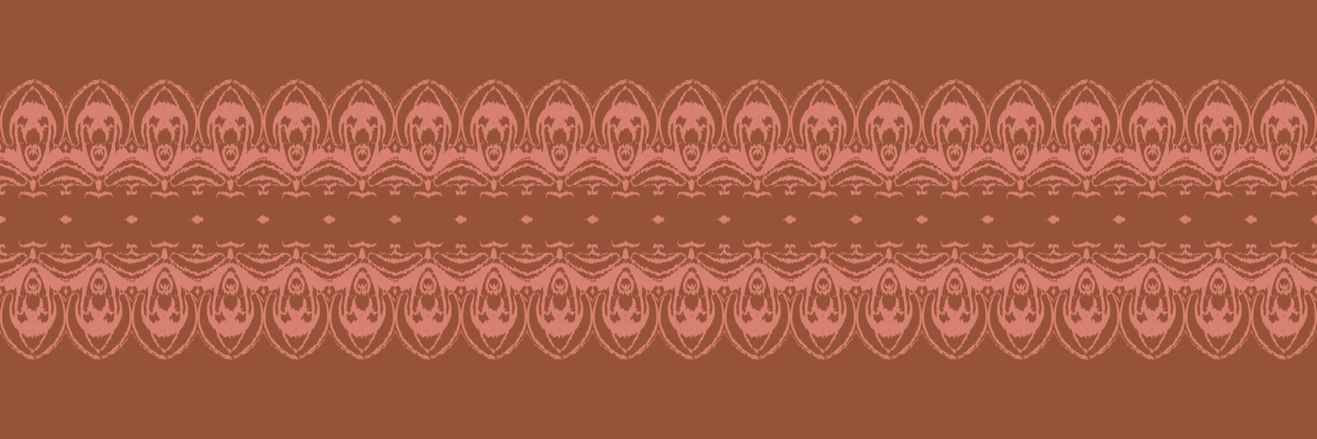 Batik Textile Ikkat or ikat flowers seamless pattern digital vector design for Print saree Kurti Borneo Fabric border brush symbols swatches stylish