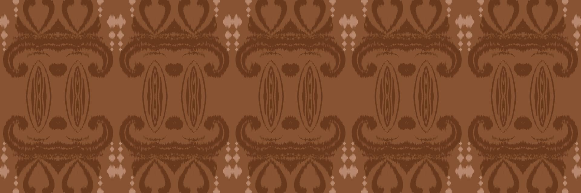 Ikat border tribal Aztec Seamless Pattern. Ethnic Geometric Batik Ikkat Digital vector textile Design for Prints Fabric saree Mughal brush symbol Swaths texture Kurti Kurtis Kurtas