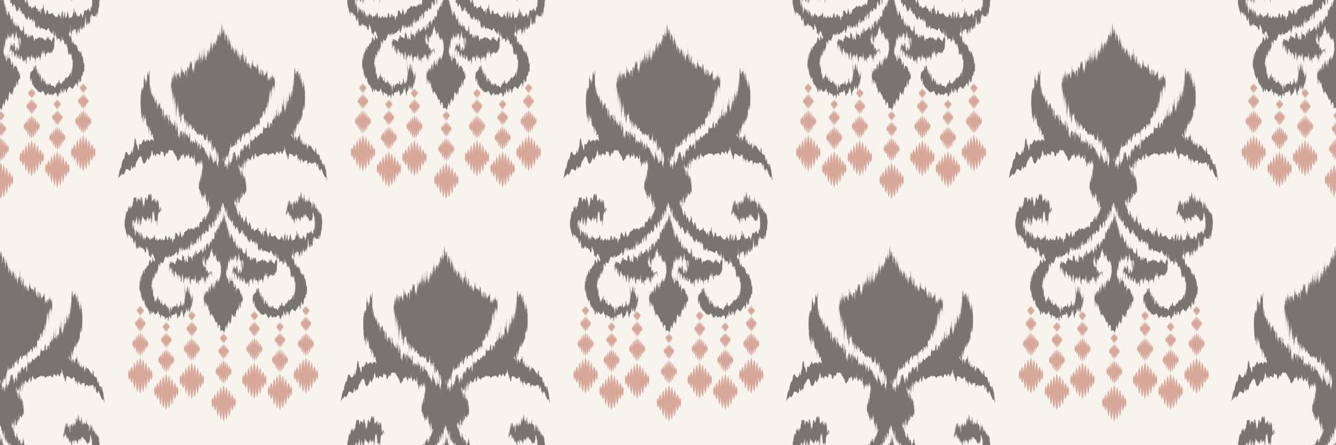 Ikat Damask Scandinavian embroidery, ikat seamless tribal Aztec, Motif Vector Digital textile Asian Design ancient art for Prints Fabric saree Mughal Swaths texture Kurti Kurtis Kurtas