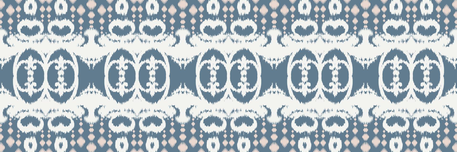 Ethnic ikat fabric batik textile seamless pattern digital vector design for Print saree Kurti Borneo Fabric border brush symbols swatches designer