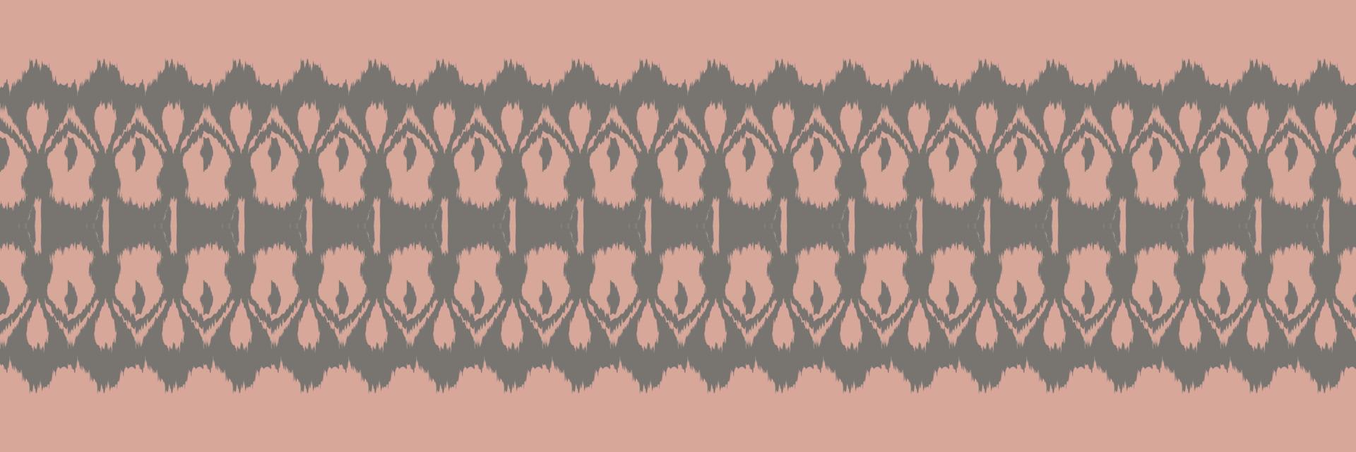 motivo textil batik ikat triángulo patrón sin costuras diseño de vector digital para imprimir saree kurti borneo borde de tela símbolos de pincel muestras de algodón