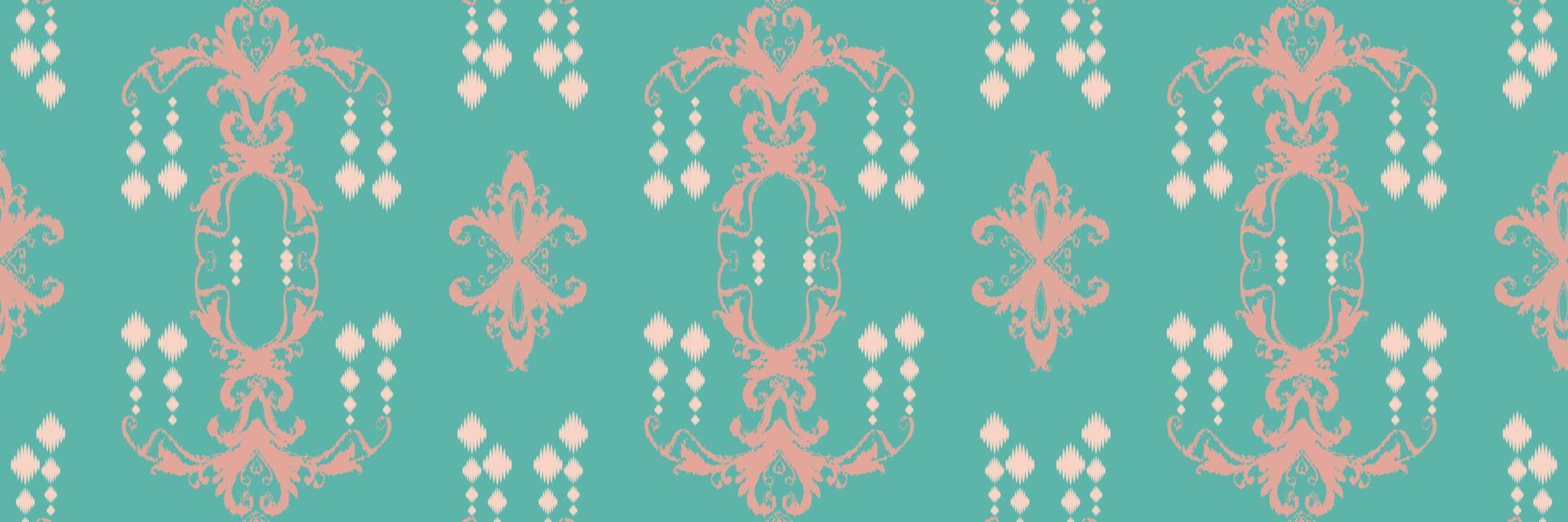 Motif ikat damask batik textile seamless pattern digital vector design for Print saree Kurti Borneo Fabric border brush symbols swatches designer