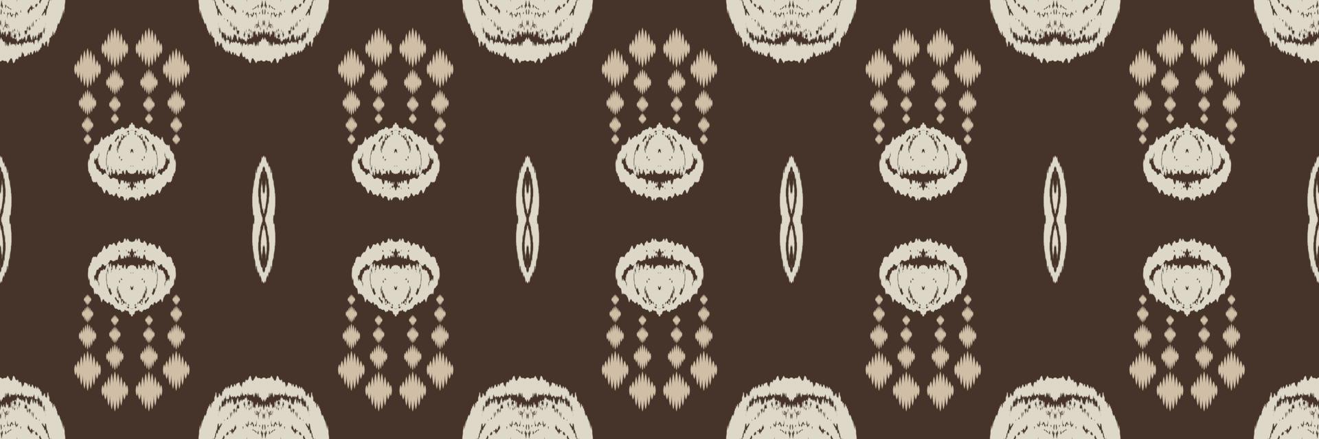 Ikat flower tribal cross Geometric Traditional ethnic oriental design for the background. Folk embroidery, Indian, Scandinavian, Gypsy, Mexican, African rug, wallpaper. vector