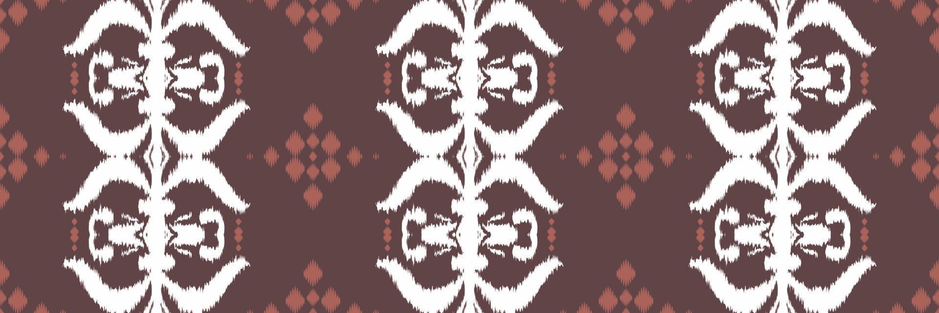 Batik Textile Ethnic ikat floral seamless pattern digital vector design for Print saree Kurti Borneo Fabric border brush symbols swatches designer