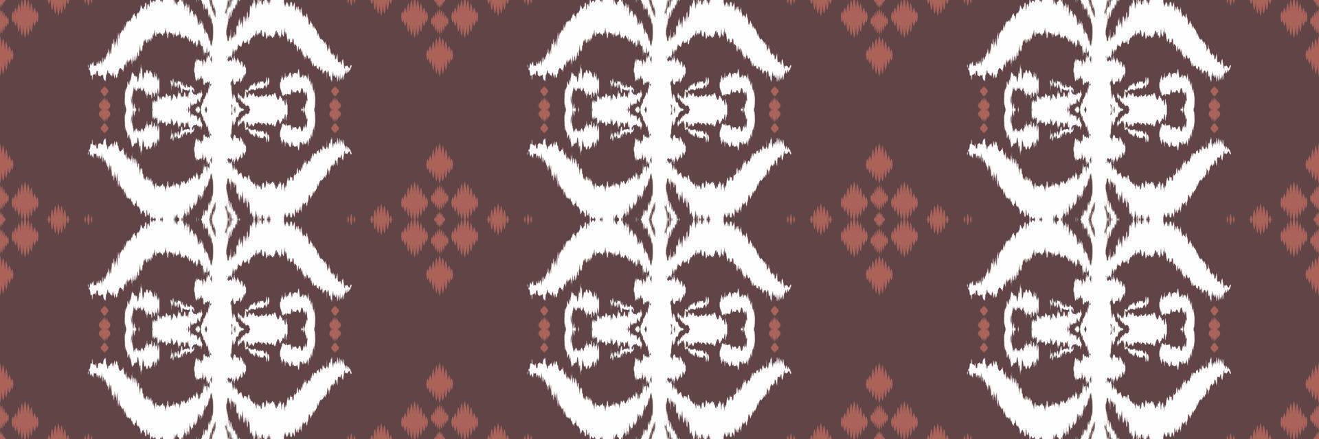 Batik Textile Ethnic ikat floral seamless pattern digital vector design for Print saree Kurti Borneo Fabric border brush symbols swatches designer