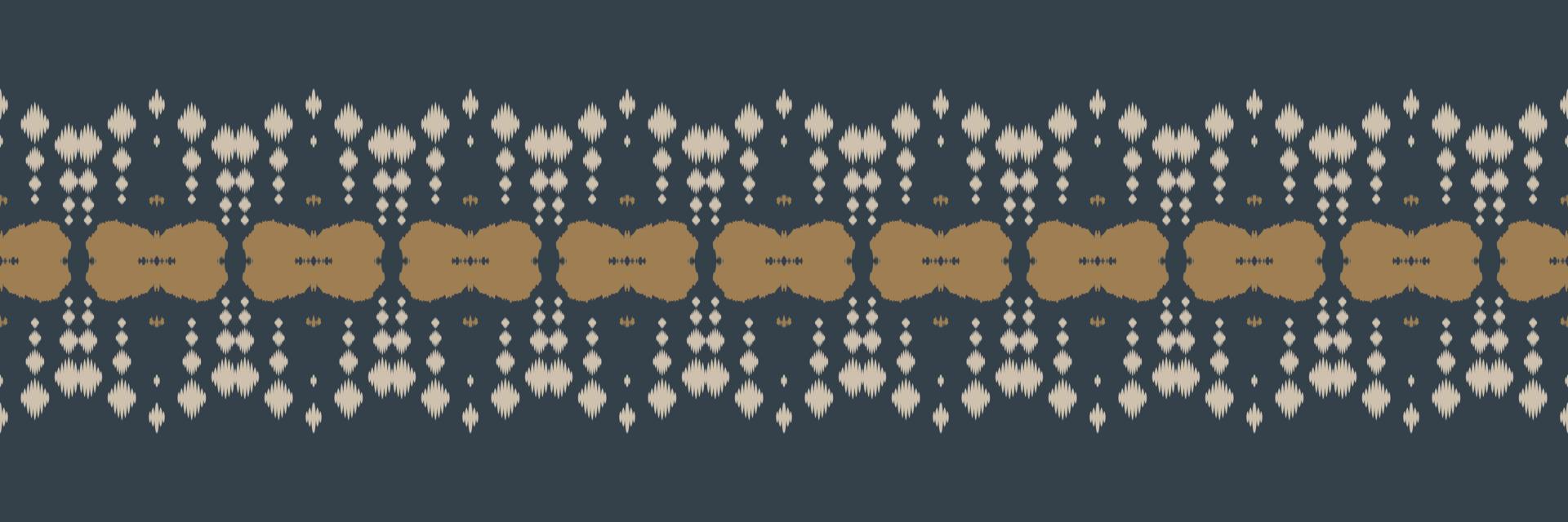 Ikat flower tribal chevron Seamless Pattern. Ethnic Geometric Ikkat Batik Digital vector textile Design for Prints Fabric saree Mughal brush symbol Swaths texture Kurti Kurtis Kurtas