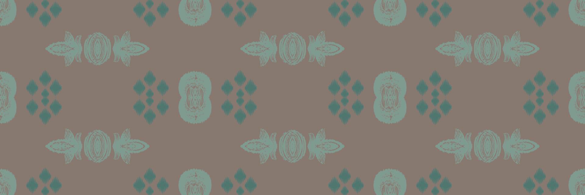 textil batik ikkat o tela ikat patrón sin costuras diseño vectorial digital para imprimir saree kurti borneo borde de tela símbolos de pincel muestras con estilo vector