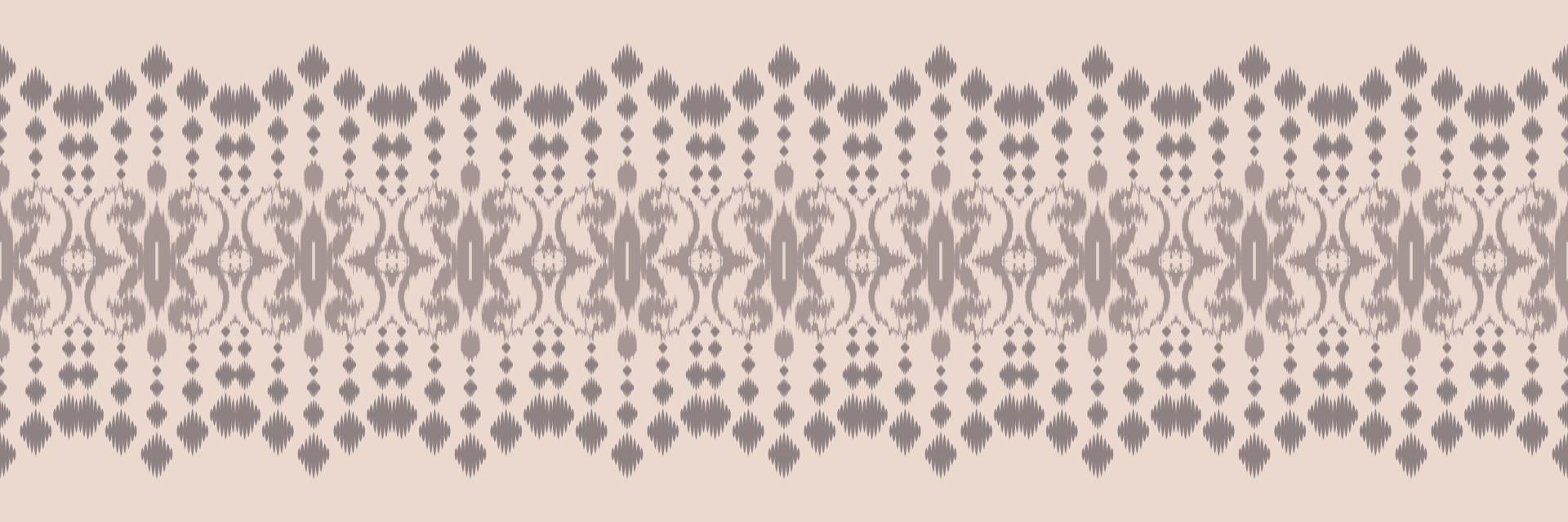 ikat frontera tribal patrón abstracto sin fisuras. étnico geométrico ikkat batik vector digital diseño textil para estampados tela sari mughal cepillo símbolo franjas textura kurti kurtis kurtas