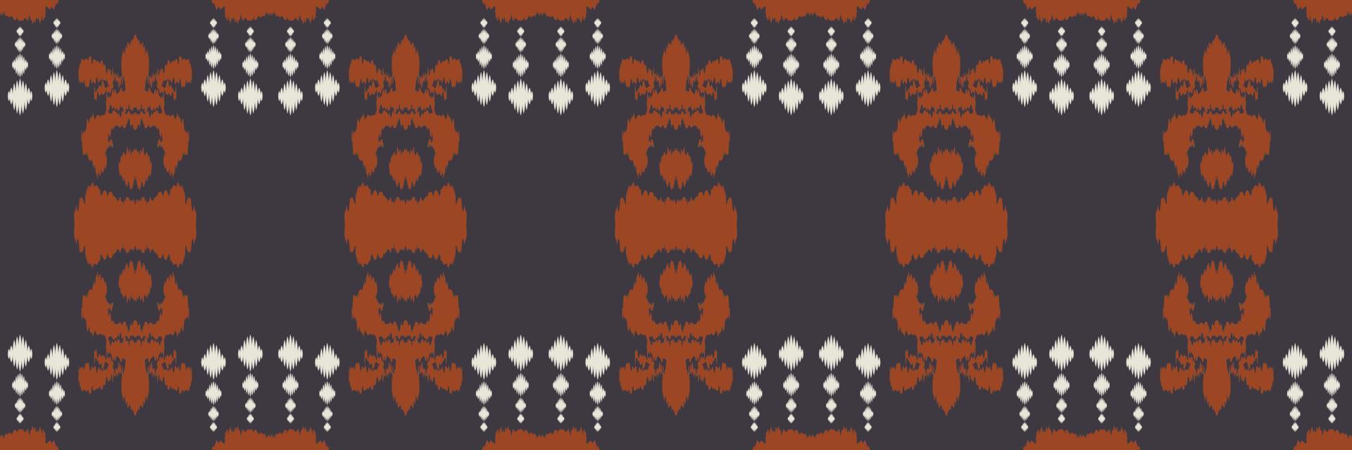 Batik Textile Motif ikat flower seamless pattern digital vector design for Print saree Kurti Borneo Fabric border brush symbols swatches designer