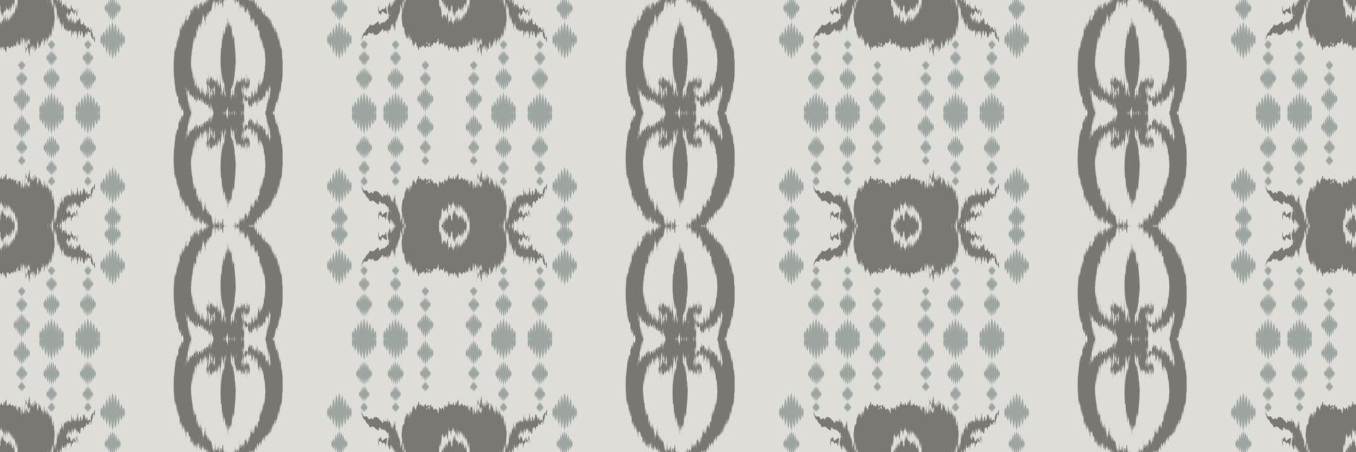 Batik Textile Ikkat or ikat frame seamless pattern digital vector design for Print saree Kurti Borneo Fabric border brush symbols swatches party wear