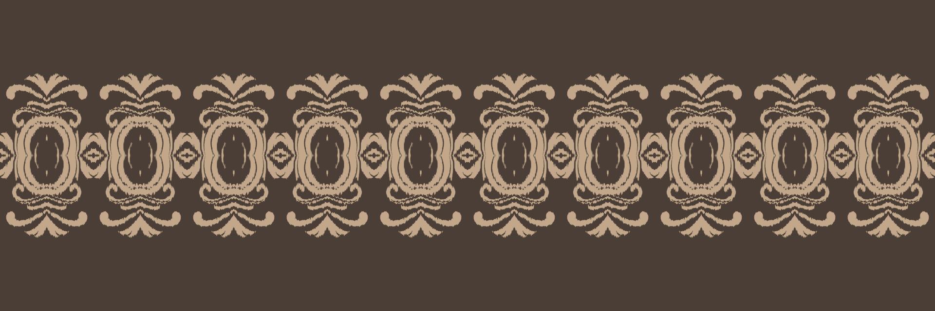 Batik Textile ikat designs seamless pattern digital vector design for Print saree Kurti Borneo Fabric border brush symbols swatches cotton