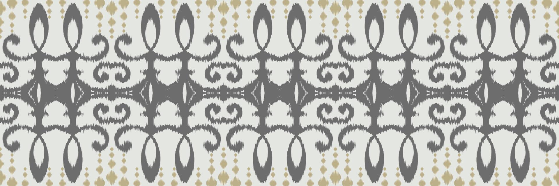 Ethnic ikat diamond batik textile seamless pattern digital vector design for Print saree Kurti Borneo Fabric border brush symbols swatches designer
