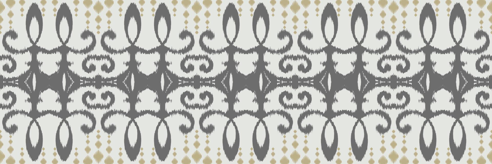 Ethnic ikat diamond batik textile seamless pattern digital vector design for Print saree Kurti Borneo Fabric border brush symbols swatches designer