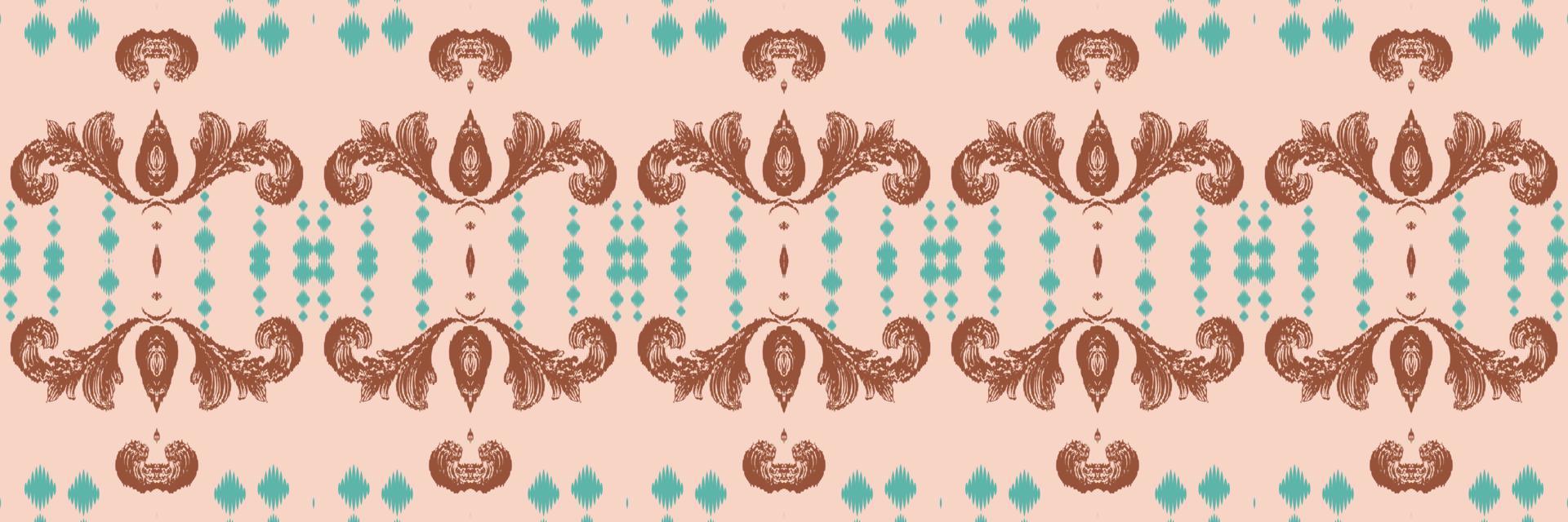 Batik Textile ikat Aztec seamless pattern digital vector design for Print saree Kurti Borneo Fabric border brush symbols swatches designer