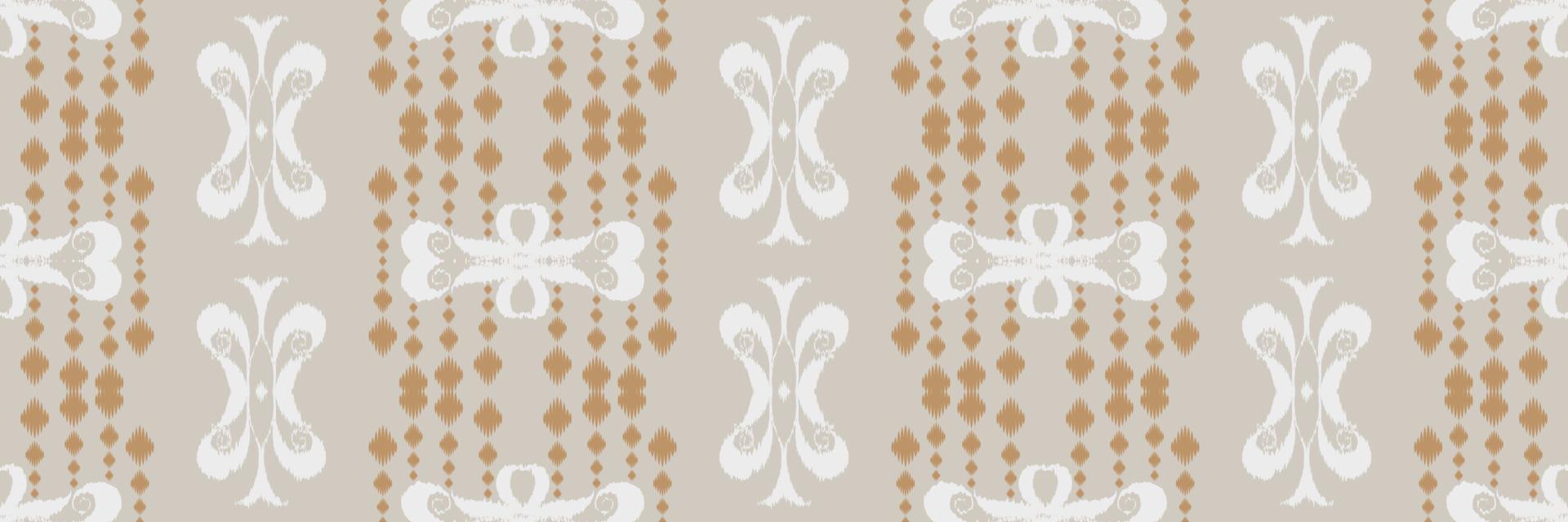 Batik Textile Ikkat or ikat triangle seamless pattern digital vector design for Print saree Kurti Borneo Fabric border brush symbols swatches stylish
