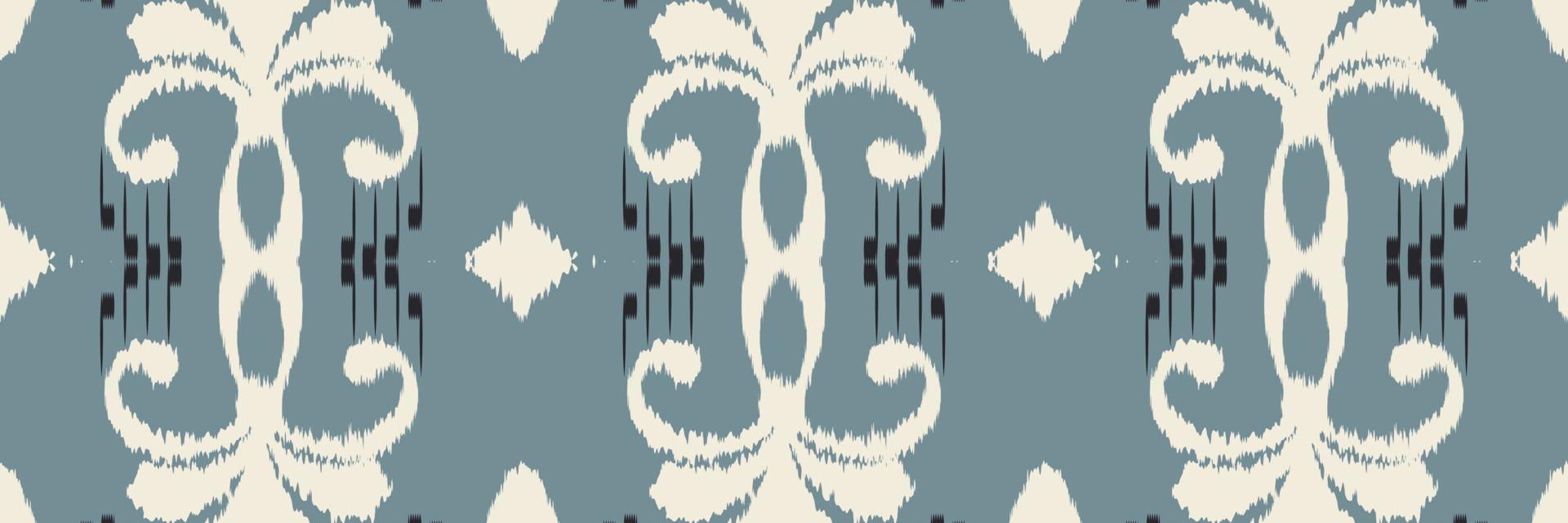 tela ikat batik textil patrón sin costuras diseño vectorial digital para imprimir saree kurti borde de tela símbolos de pincel muestras con estilo vector