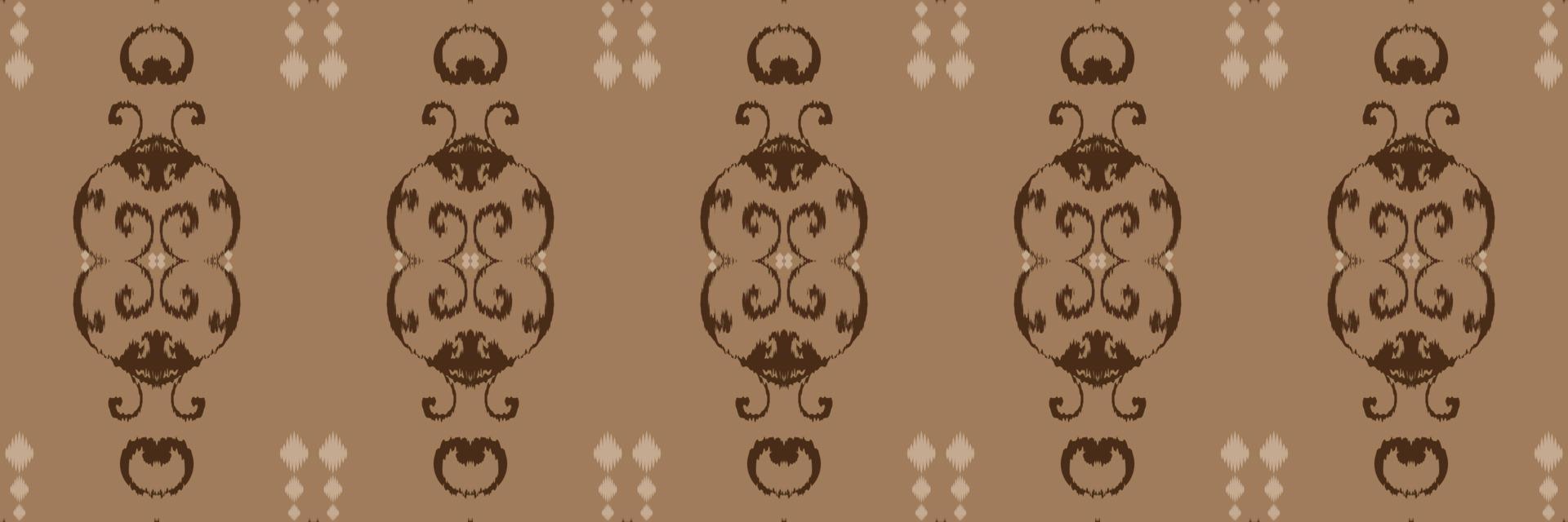 Ikkat or ikat prints batik textile seamless pattern digital vector design for Print saree Kurti Borneo Fabric border brush symbols swatches designer