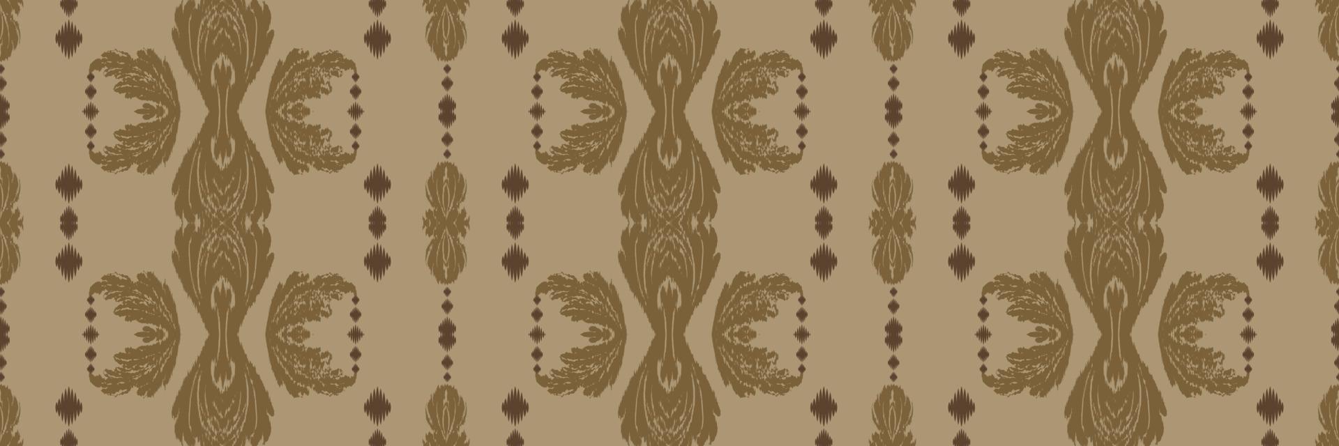 Batik Textile Ikkat or ikat fabric seamless pattern digital vector design for Print saree Kurti Borneo Fabric border brush symbols swatches designer