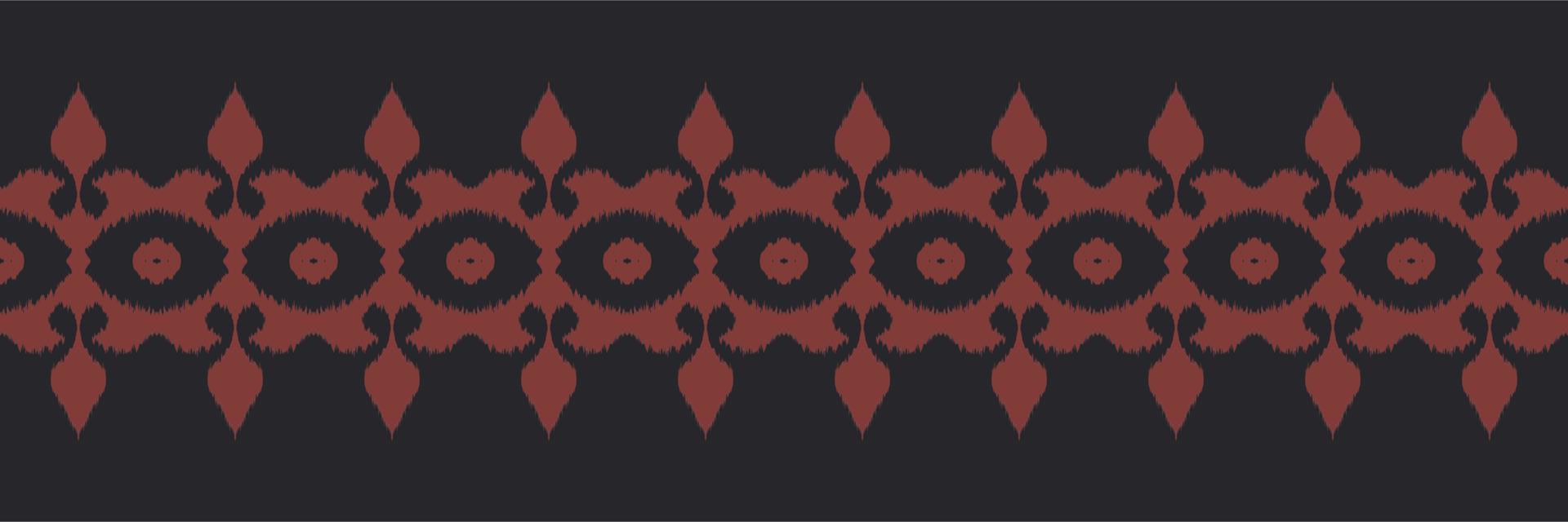 tela batik textil ikat patrón sin costuras diseño vectorial digital para imprimir saree kurti borde de tela de borneo símbolos de pincel muestras ropa de fiesta vector