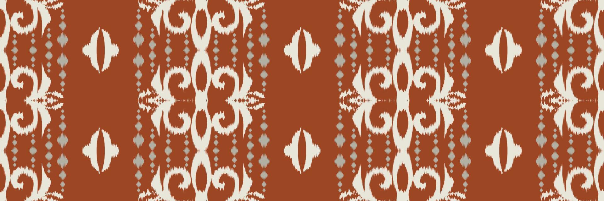 Batik Textile ikat frame seamless pattern digital vector design for Print saree Kurti Borneo Fabric border brush symbols swatches stylish