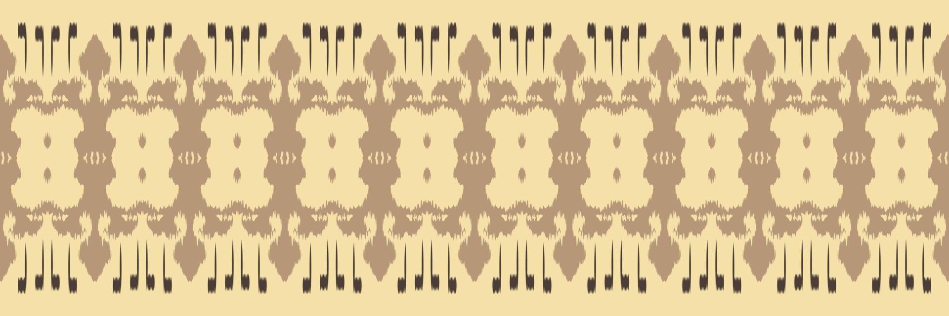 Ikat border tribal art Seamless Pattern. Ethnic Geometric Batik Ikkat Digital vector textile Design for Prints Fabric saree Mughal brush symbol Swaths texture Kurti Kurtis Kurtas