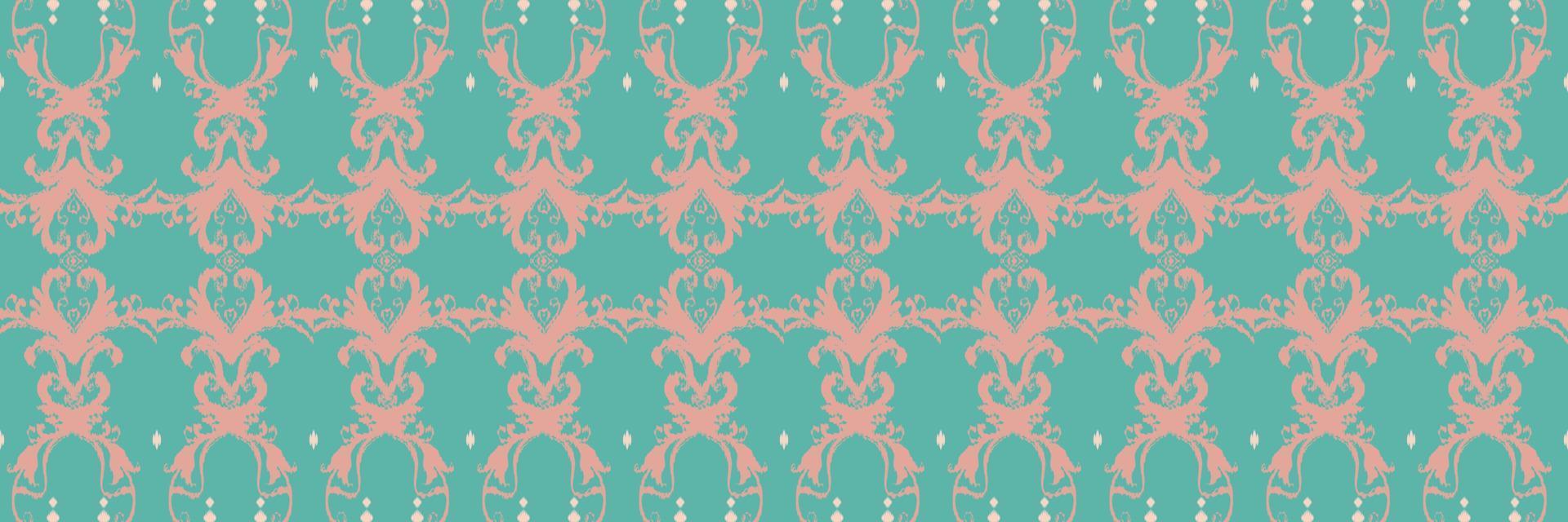 étnico ikat textura batik textil patrón sin costuras diseño de vector digital para imprimir saree kurti borde de tela símbolos de pincel muestras diseñador