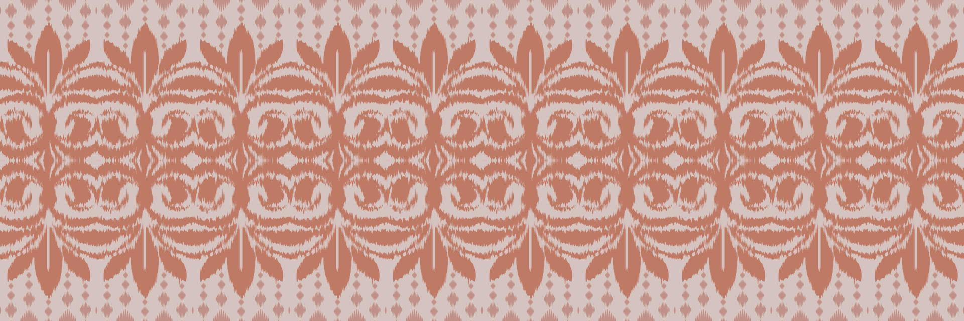 Ikat border tribal chevron Seamless Pattern. Ethnic Geometric Ikkat Batik Digital vector textile Design for Prints Fabric saree Mughal brush symbol Swaths texture Kurti Kurtis Kurtas