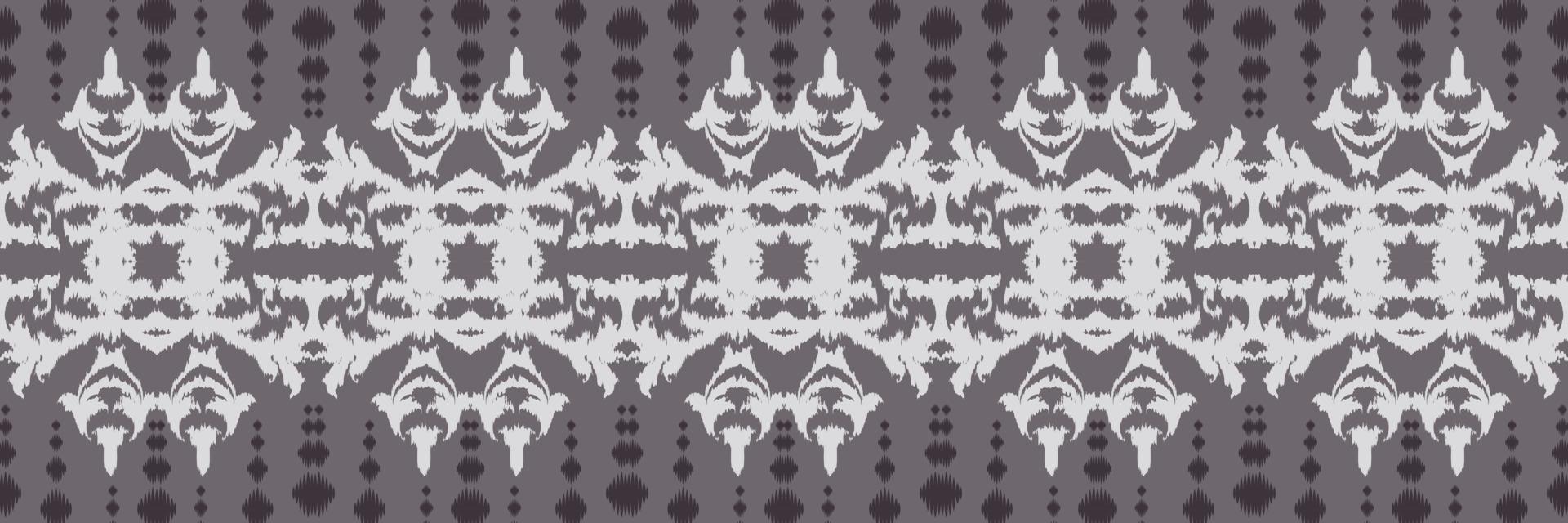 Ethnic ikat prints batik textile seamless pattern digital vector design for Print saree Kurti Borneo Fabric border brush symbols swatches stylish