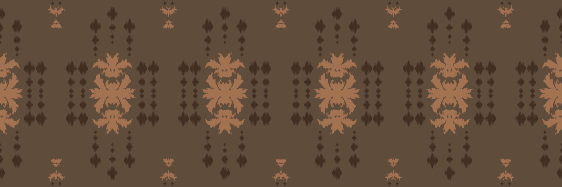 Batik Textile Ethnic ikat print seamless pattern digital vector design for Print saree Kurti Borneo Fabric border brush symbols swatches designer