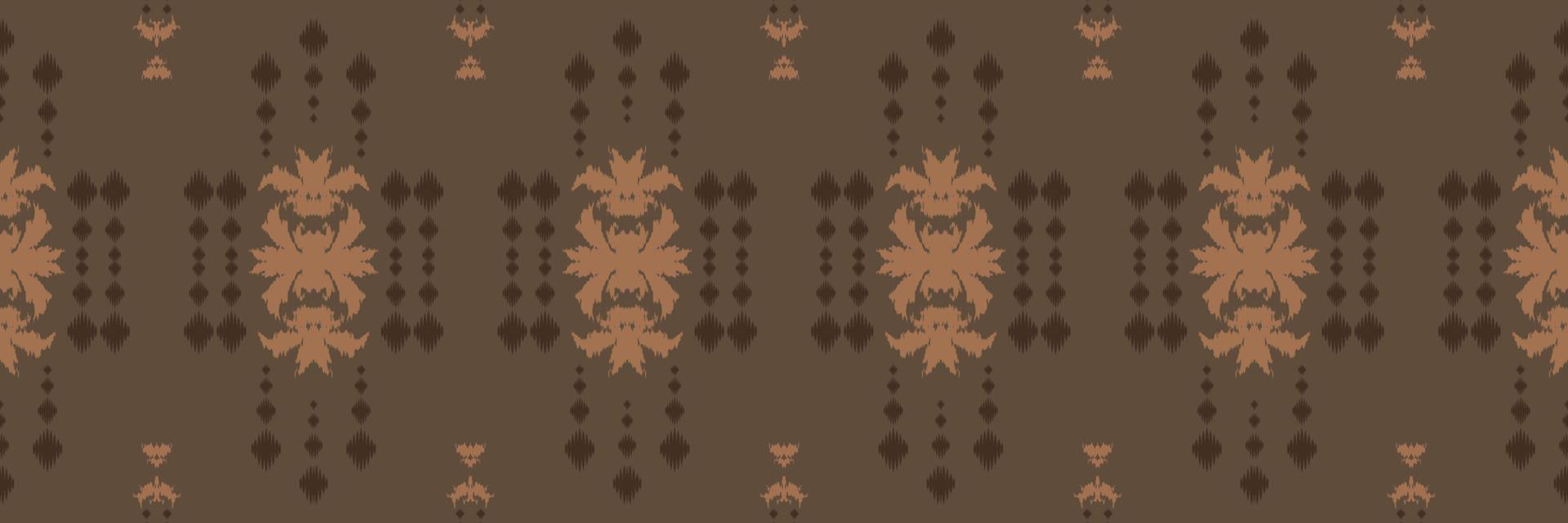 Batik Textile Ethnic ikat print seamless pattern digital vector design for Print saree Kurti Borneo Fabric border brush symbols swatches designer