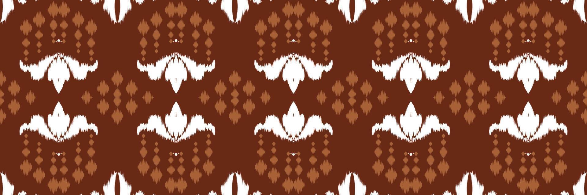 motivo ikat textura batik textil patrón sin costuras diseño vectorial digital para imprimir saree kurti borde de tela símbolos de pincel muestras ropa de fiesta vector