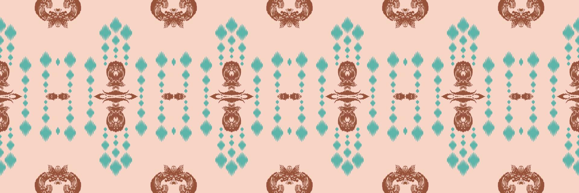Batik Textile Ethnic ikat texture seamless pattern digital vector design for Print saree Kurti Borneo Fabric border brush symbols swatches designer