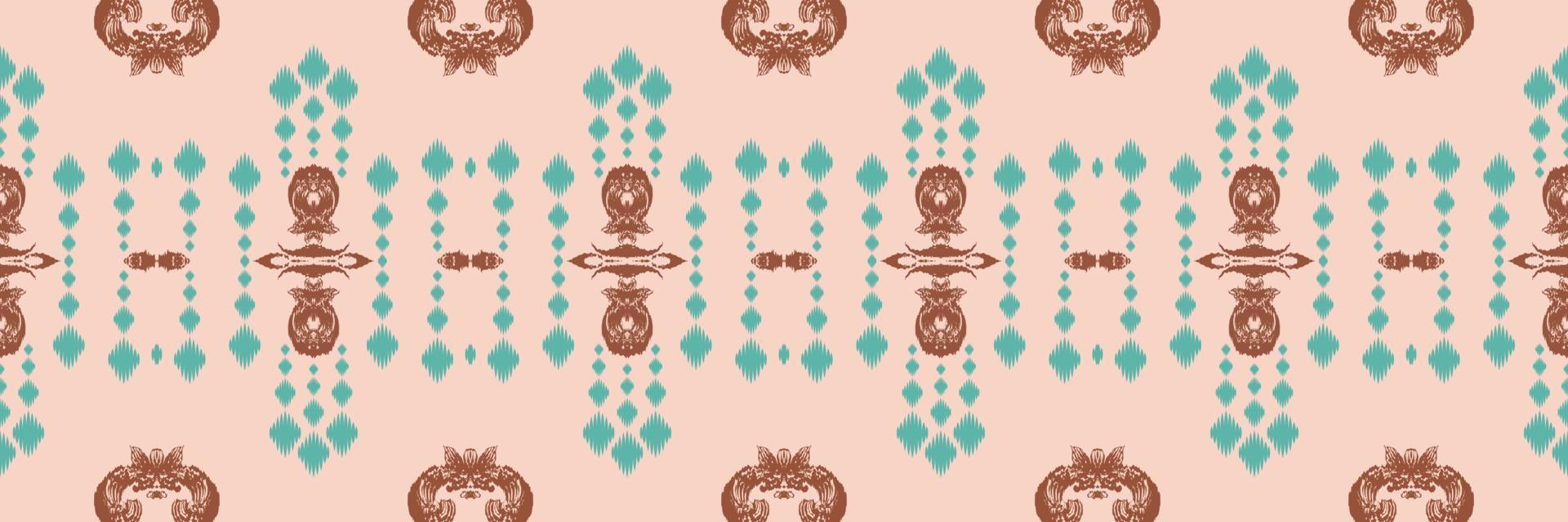 Batik Textile Ethnic ikat texture seamless pattern digital vector design for Print saree Kurti Borneo Fabric border brush symbols swatches designer