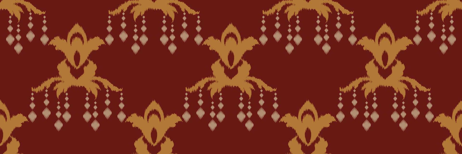 bordado escandinavo de damasco ikat, chevron tribal de patrones sin fisuras ikat, natividad étnica textil digital diseño asiático arte antiguo para estampados tela saree mughal franjas textura kurti kurtis kurtas vector