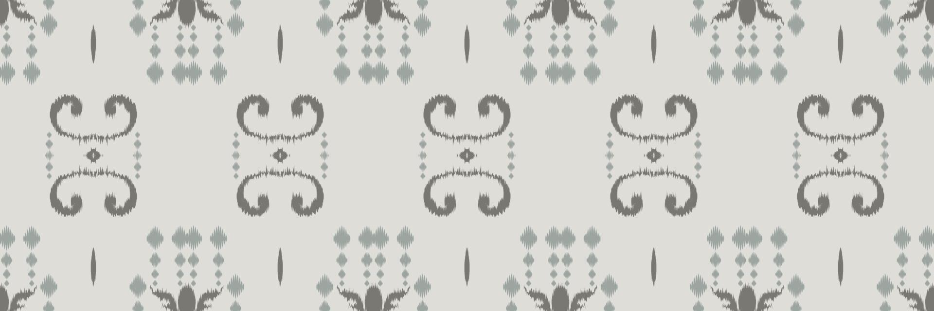 Ikat border tribal abstract Seamless Pattern. Ethnic Geometric Ikkat Batik Digital vector textile Design for Prints Fabric saree Mughal brush symbol Swaths texture Kurti Kurtis Kurtas