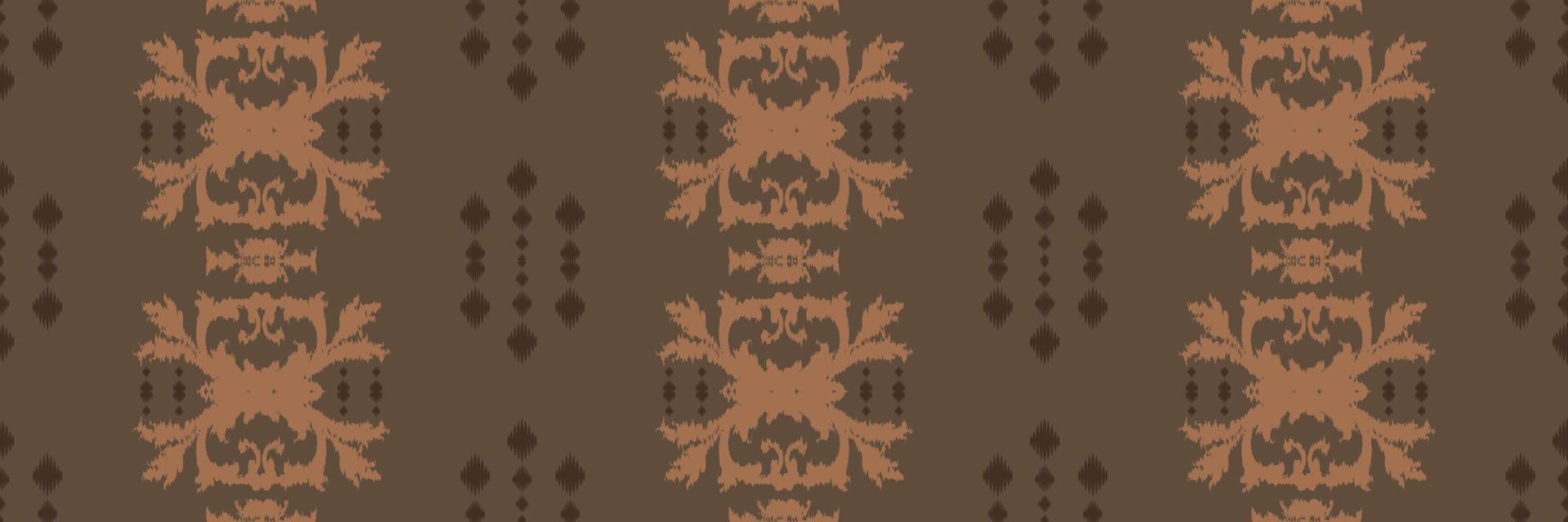 Batik Textile Ethnic ikat print seamless pattern digital vector design for Print saree Kurti Borneo Fabric border brush symbols swatches designer