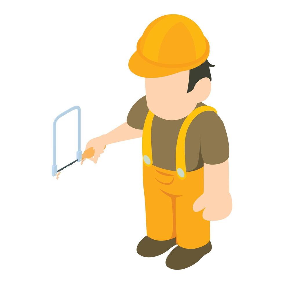 Joiner icon, isometric style vector