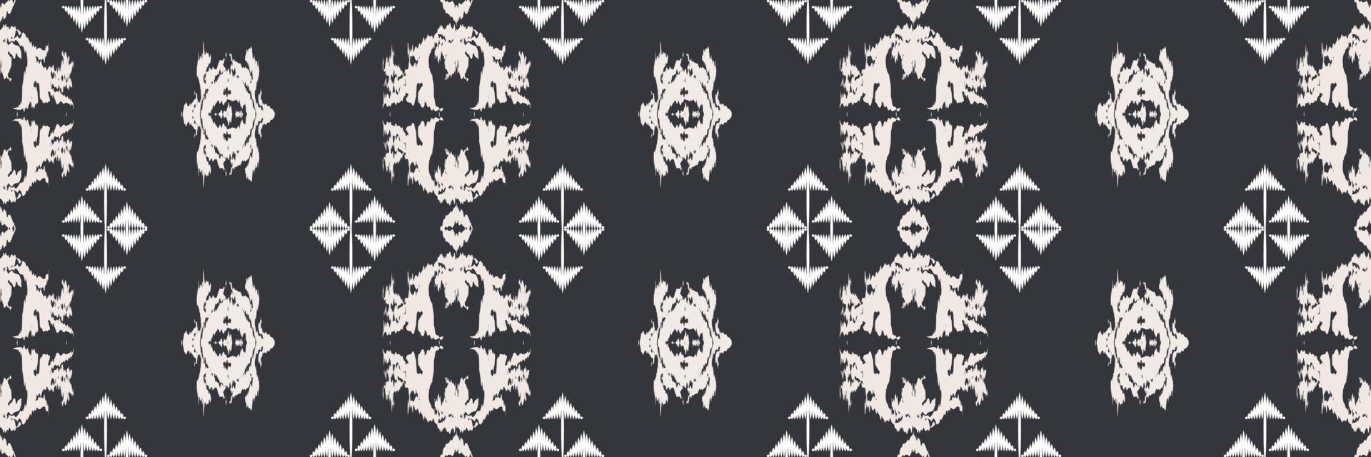 Batik Textile ikat triangle seamless pattern digital vector design for Print saree Kurti Borneo Fabric border brush symbols swatches stylish