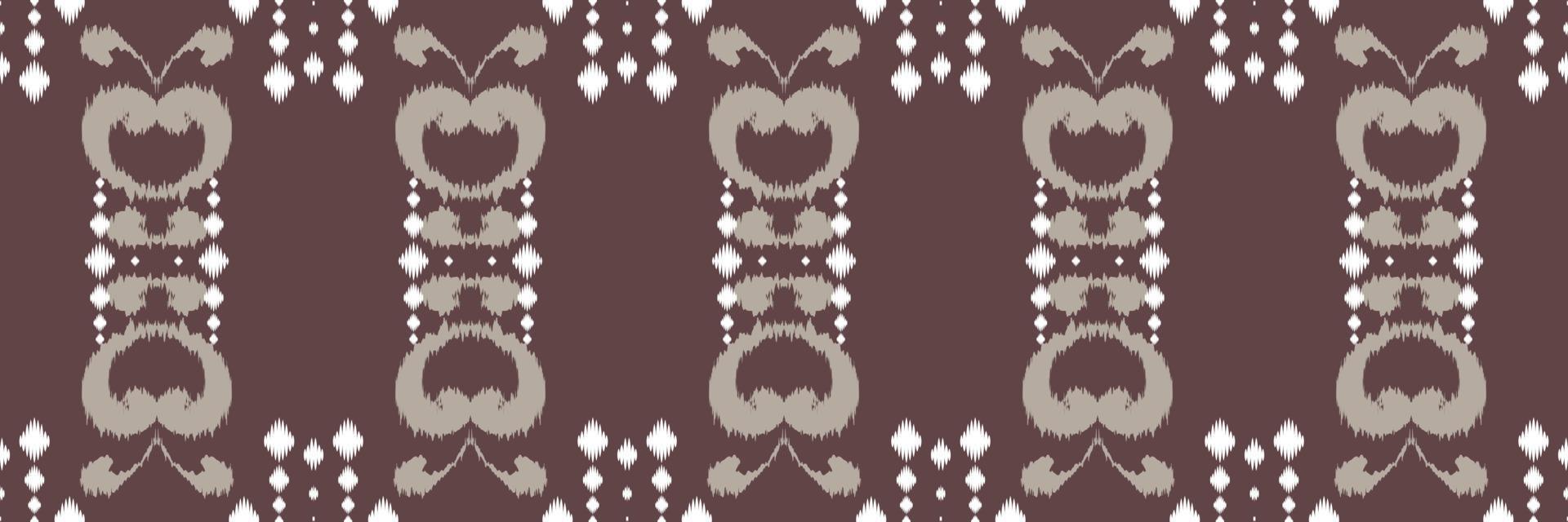 motivo textil batik ikat raya patrón sin costuras diseño vectorial digital para imprimir saree kurti borde de tela símbolos de pincel muestras diseñador vector