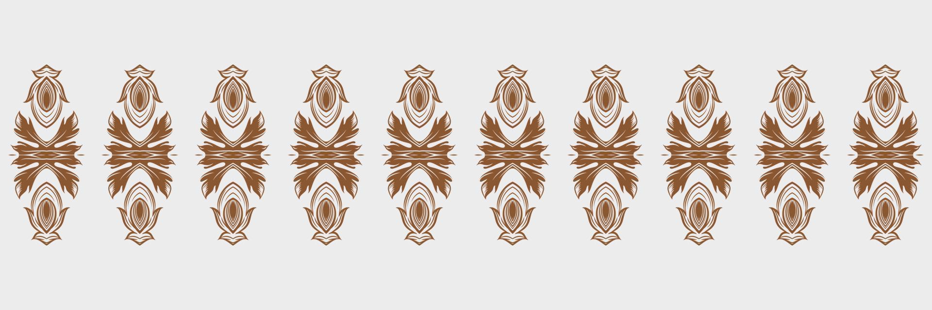 Batik Textile ikat chevron seamless pattern digital vector design for Print saree Kurti Borneo Fabric border brush symbols swatches cotton
