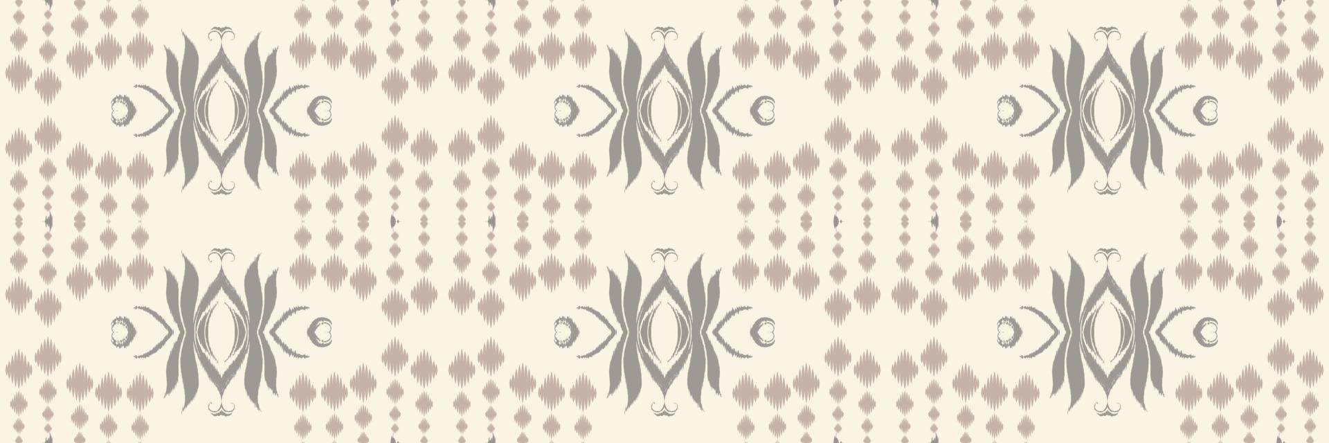 Batik Textile Ikkat or ikat flower seamless pattern digital vector design for Print saree Kurti Borneo Fabric border brush symbols swatches cotton