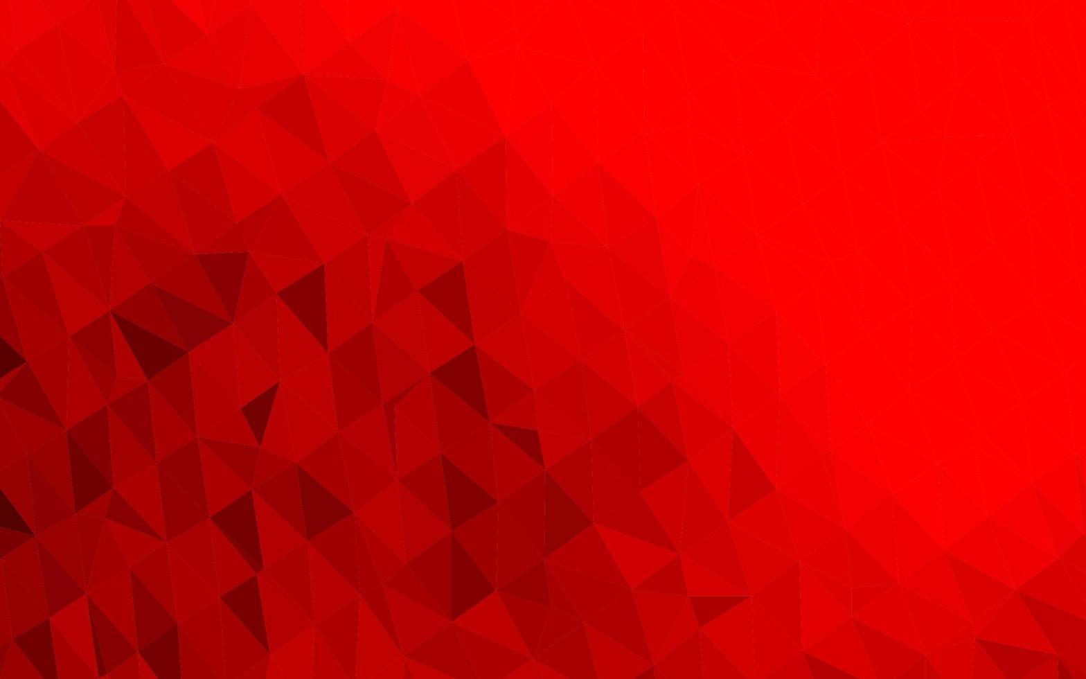 Light Red vector triangle mosaic template.