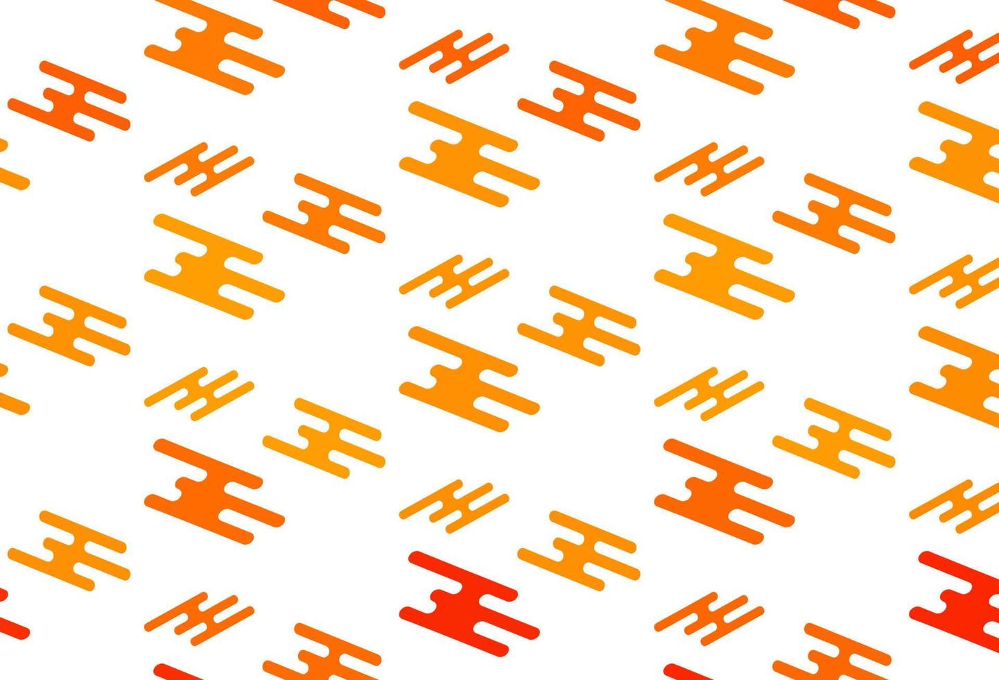 Light Orange vector background with straight lines.