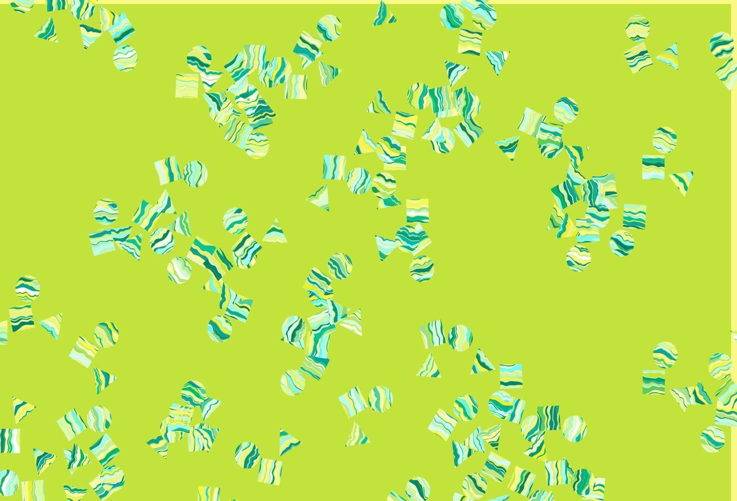 Light Green, Yellow vector pattern in polygonal style with circles.