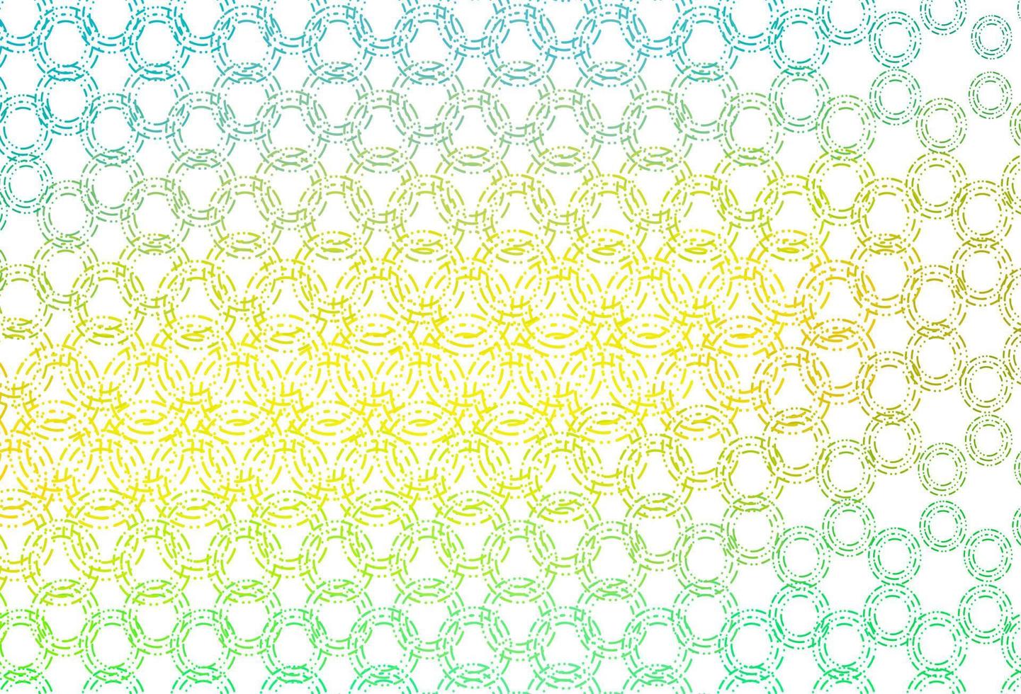 Light green, yellow vector pattern with spheres.