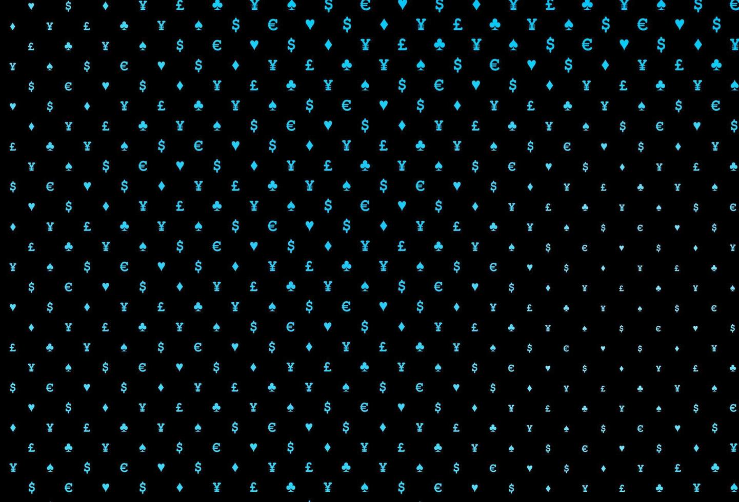 Dark blue vector layout with elements of cards.
