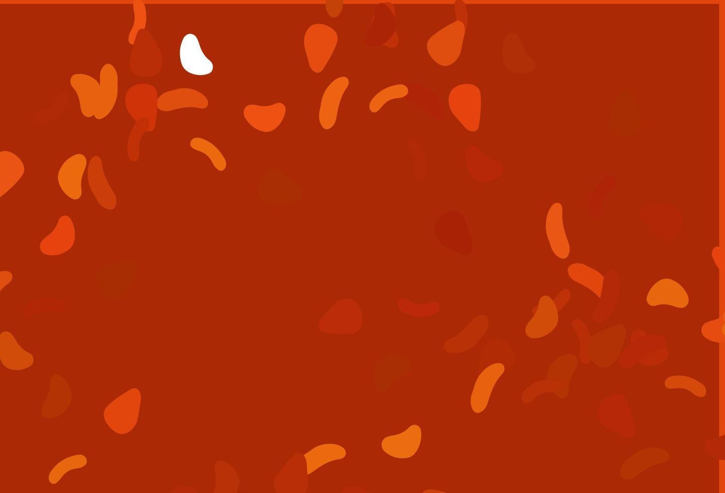 Light Orange vector texture with random forms.