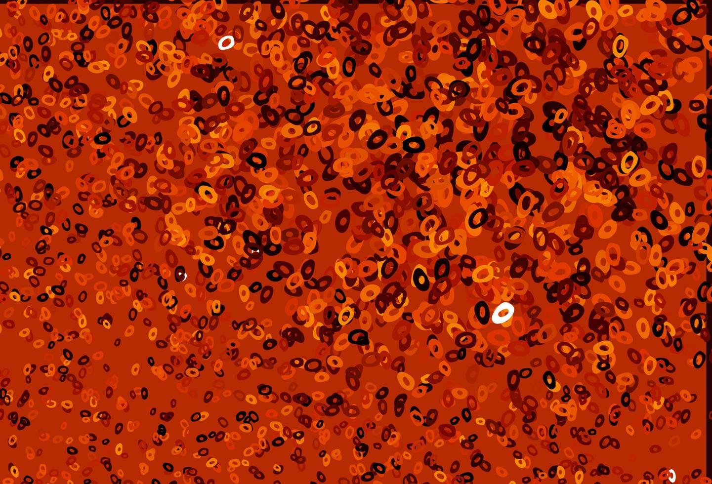 Dark Orange vector backdrop with dots.