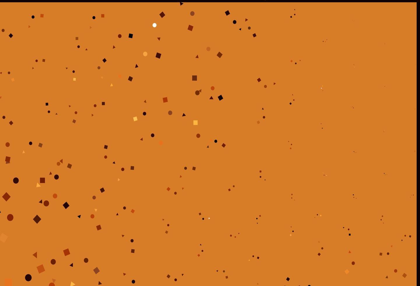 Light Orange vector background with triangles, circles, cubes.